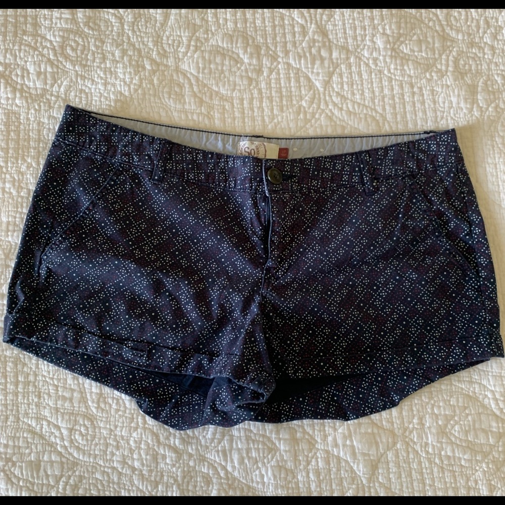 SO Navy, red, and white shorts size 17